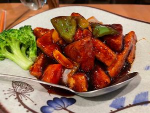 General Tso Tofu  at Trendy Vegan in Houston