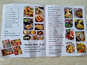 Menu at Trendy Vegan in Houston