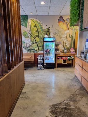 Indoors at Trendy Vegan in Houston