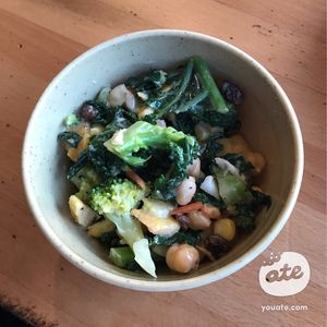 Complementary salad from our server, they’re testing out this recipe. It’s an acquired taste (I loved it, my husband couldn’t get past the dressing), but I think it’s worth at Trendy Vegan in Houston