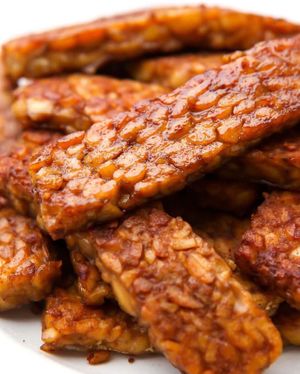 Get to try this tempehs dish  at Trendy Vegan in Houston