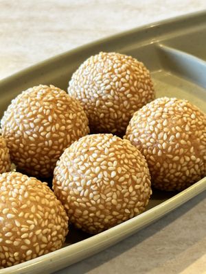 Sesame Balls AMAZING 💚  at Trendy Vegan in Houston