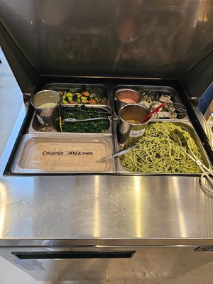 Cold Bar (Go straight for the sushi) at Trendy Vegan in Houston