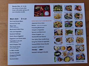 Menu page 1 at Trendy Vegan in Houston