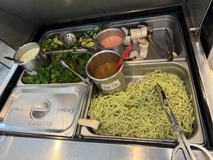 Buffet items  at Trendy Vegan in Houston