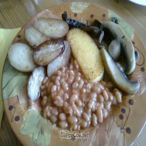 Vegan Breakfast at Claymore Vegetarian Guest House in Edinburgh