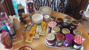 breakfast at Claymore Vegetarian Guest House in Edinburgh