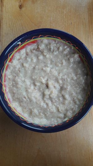 fresh vegan porridge at Claymore Vegetarian Guest House in Edinburgh