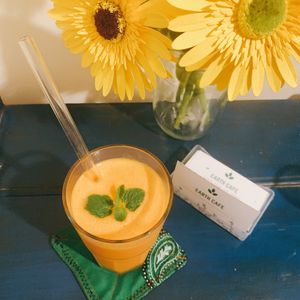 Tropical vibe smoothie at Earth Cafe in Dong Hoi