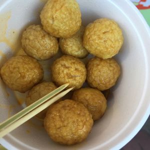 fish balls at Ah Sin Vegetarian in Kowloon
