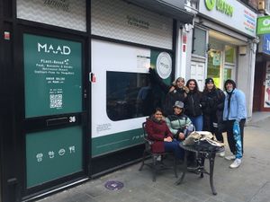 This place is so MAAD! Everyone passing by is checking it out.. Happy😊lovely🥰people can’t  wait to get they food orders in... at MAAD in South West London