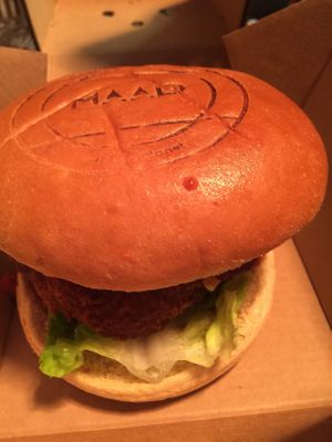 Great tasting best vegan🌱chick burger in town at MAAD in South West London