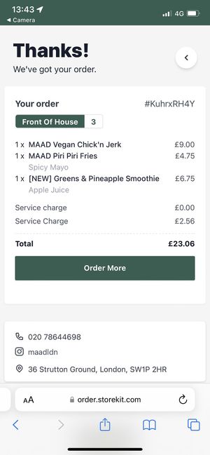 Pricey? You decide ...  at MAAD in South West London