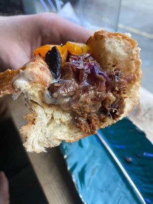 MAAD Philly Cheesesteak (w/added peppers and mushrooms) at MAAD in South West London