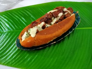 Vegan Philly cheese steak at MAAD in South West London