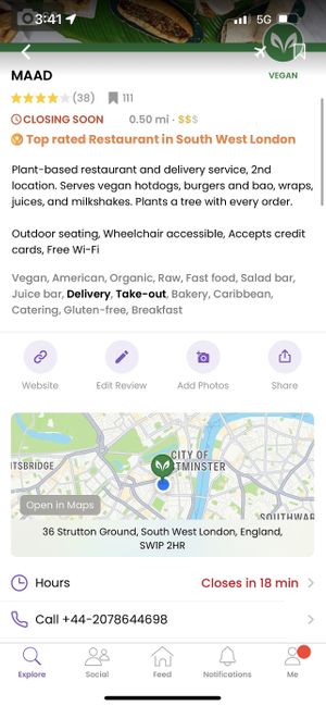 Closing soon? No, they close early    at MAAD in South West London