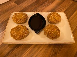 Kabocha korokke   at Okashi Sanda in Madrid