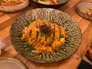 Oyakodon vegano   at Okashi Sanda in Madrid