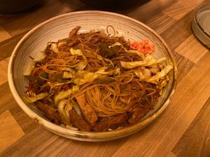 Yakisoba  at Okashi Sanda in Madrid