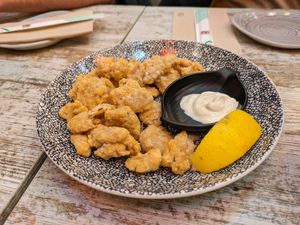 Veggie karaage at Okashi Sanda in Madrid