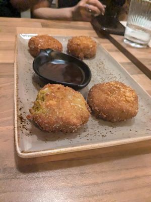 Kabocha korokke at Okashi Sanda in Madrid