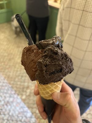 Chocolate & chocolate-oreo  at Anita La Mamma Del Gelato in New York City