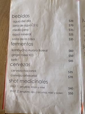 Drinks at Umami in Mazunte