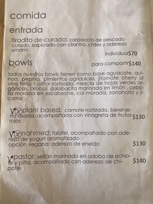 Bowls at Umami in Mazunte