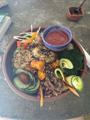 Plant based bowl  at Umami in Mazunte