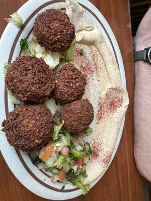 Hummus falafel plate  at Jerusalem in Denver