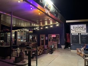 Storefront at night  at Fojol bros in Cottonwood