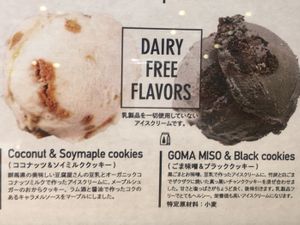 Confirmed with the staff that their dairy-free flavors were in fact vegan   at Harlow Ice Cream in Tokyo