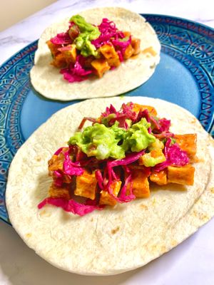 Vegan Korean Tacos at SoCo Vedge in Narragansett