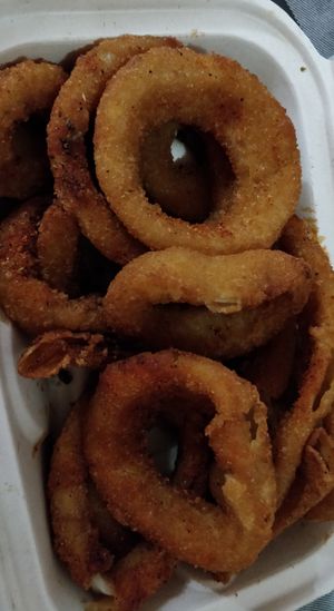 Onion rings at Burger Fiancé in Montreal