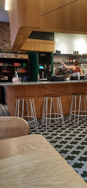 Desserts and coffee too at Burger Fiancé in Montreal