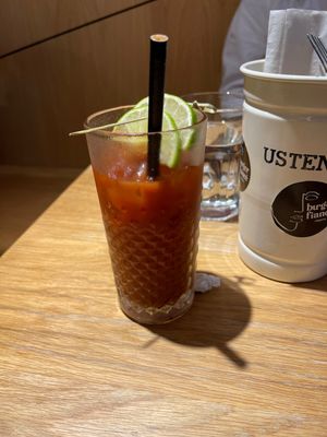 Bloody Mary  at Burger Fiancé in Montreal
