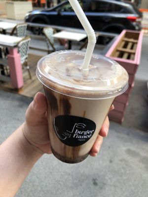 Cookies and cream milkshake   at Burger Fiancé in Montreal