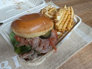 Spicy Chicken Burger  at Burger Fiancé in Montreal