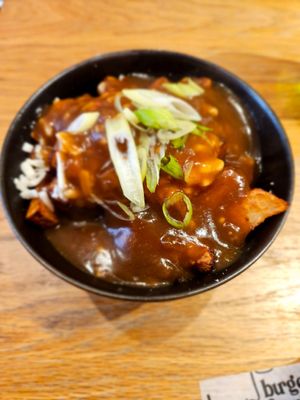 Vegan poutine! at Burger Fiancé in Montreal
