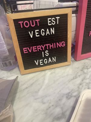 Sign   at Burger Fiancé in Montreal
