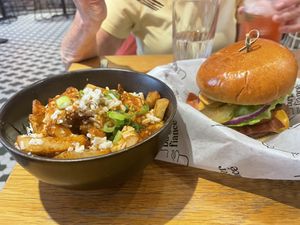 Fiancé plus poutine  at Burger Fiancé in Montreal