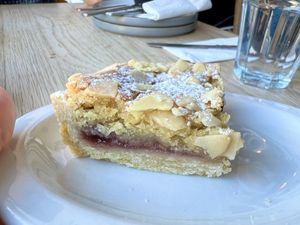 Bakewell tart   at Cup & Cone in Inverness