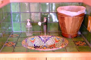 Beautiful sink at Wara Farm わらふぁーむ in Goshogawara
