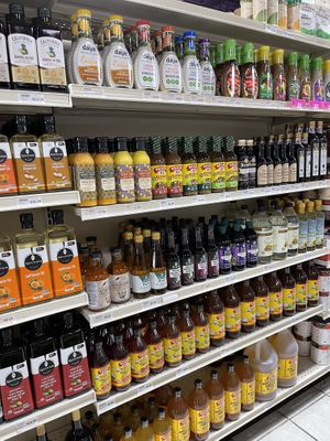 Dressings, oils, good selection and variety  at Green Planet Grocery in Syracuse