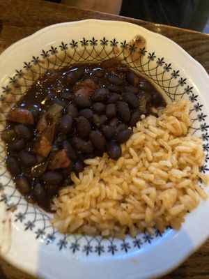 Side of rice + beans (came w no-cheese quesadillas) at Bonez in Crested Butte
