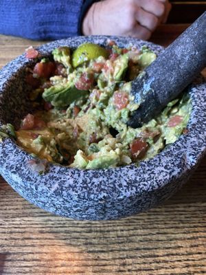 DIY guacamole  at Bonez in Crested Butte