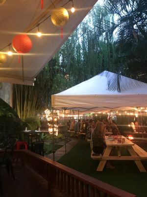 Courtyard  at Olay's Thai Lao Cuisine in Honolulu