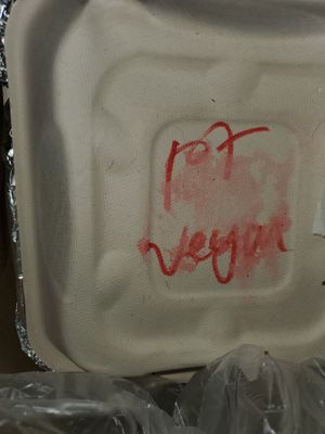 "Vegan" written on container of Pad Thai that had eggs in it at Olay's Thai Lao Cuisine in Honolulu