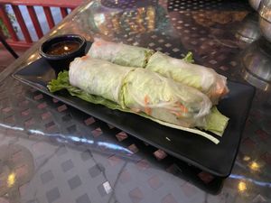 Vegan summer rolls  at Olay's Thai Lao Cuisine in Honolulu