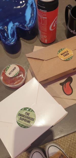 "The Works" menu at A Burgers - rue Simart in Paris